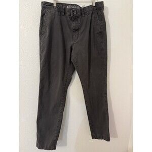 Eddie Bauer Men Chino Pants Legend Wash Flex Dark Green 35x32 Casual